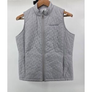 SDI Quilted Golf Vest Gray Womens Large Kiawah Island Embroidered Activewear